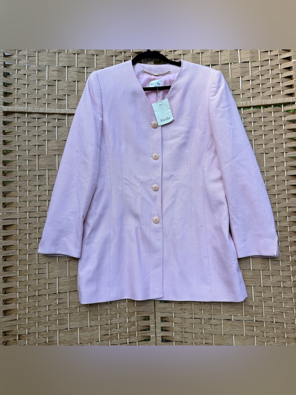 Vintage Viyella Jacket Light Pink Women’s NWT Women’s Size 10